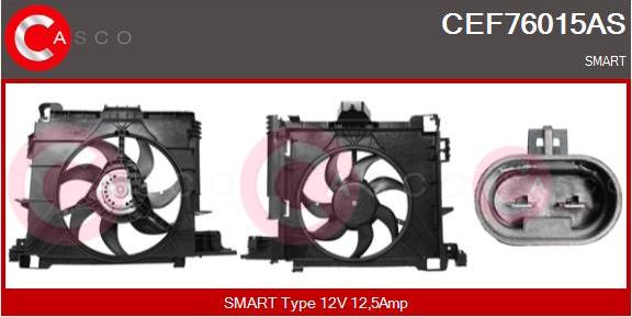 Casco CEF76015AS - Elektromotors, Dzes. sist. radiatora ventilators autodraugiem.lv