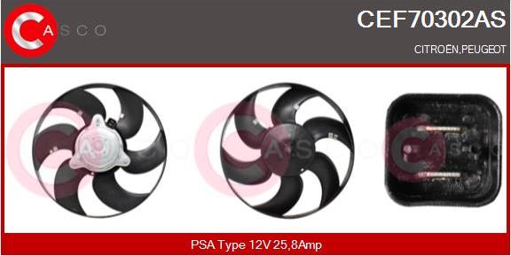 Casco CEF70302AS - Ventilators, Motora dzesēšanas sistēma autodraugiem.lv