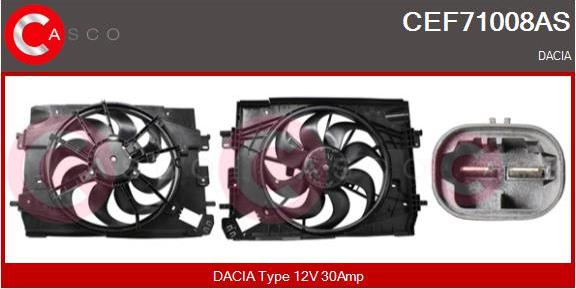 Casco CEF71008AS - Elektromotors, Dzes. sist. radiatora ventilators autodraugiem.lv