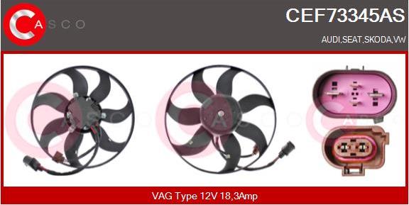 Casco CEF73345AS - Ventilators, Motora dzesēšanas sistēma autodraugiem.lv