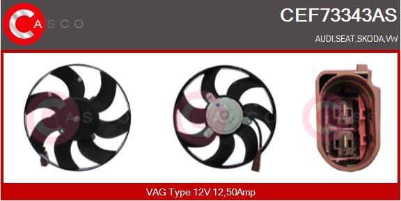 Casco CEF73343AS - Ventilators, Motora dzesēšanas sistēma autodraugiem.lv