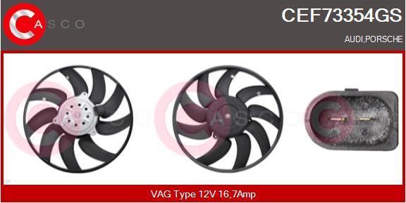 Casco CEF73354GS - Ventilators, Motora dzesēšanas sistēma autodraugiem.lv
