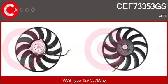 Casco CEF73353GS - Ventilators, Motora dzesēšanas sistēma autodraugiem.lv