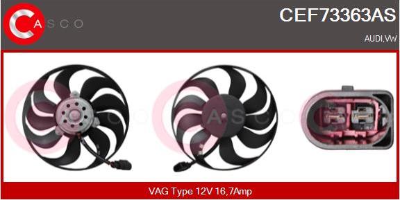 Casco CEF73363AS - Ventilators, Motora dzesēšanas sistēma autodraugiem.lv