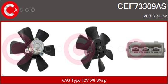 Casco CEF73309AS - Ventilators, Motora dzesēšanas sistēma autodraugiem.lv