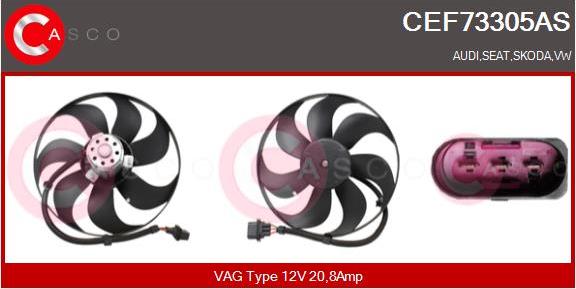 Casco CEF73305AS - Ventilators, Motora dzesēšanas sistēma autodraugiem.lv