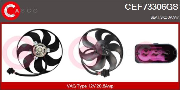 Casco CEF73306GS - Ventilators, Motora dzesēšanas sistēma autodraugiem.lv