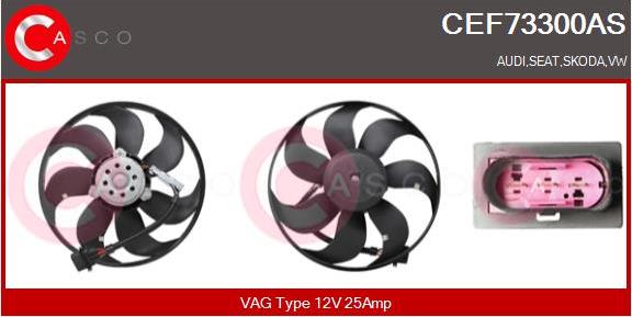 Casco CEF73300AS - Ventilators, Motora dzesēšanas sistēma autodraugiem.lv