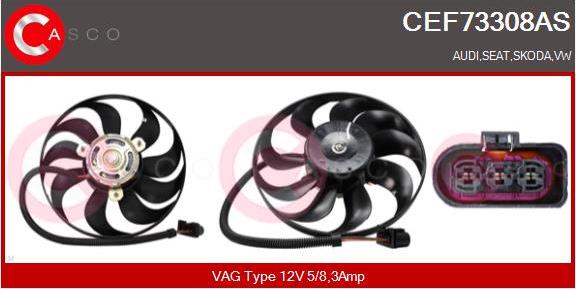 Casco CEF73308AS - Ventilators, Motora dzesēšanas sistēma autodraugiem.lv