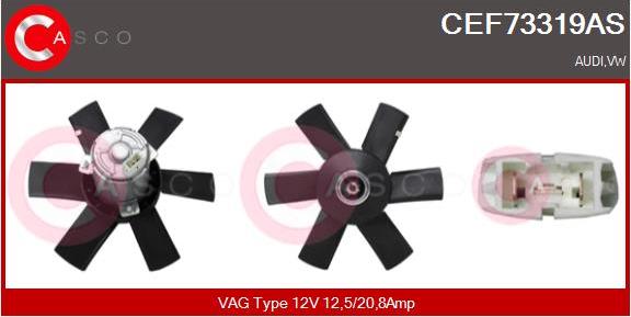 Casco CEF73319AS - Ventilators, Motora dzesēšanas sistēma autodraugiem.lv