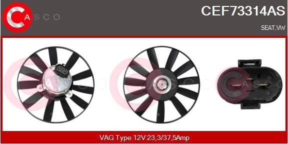 Casco CEF73314AS - Ventilators, Motora dzesēšanas sistēma autodraugiem.lv