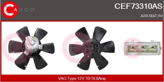 Casco CEF73310AS - Ventilators, Motora dzesēšanas sistēma autodraugiem.lv