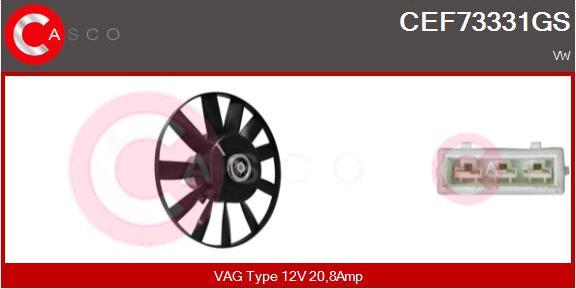 Casco CEF73331GS - Ventilators, Motora dzesēšanas sistēma autodraugiem.lv