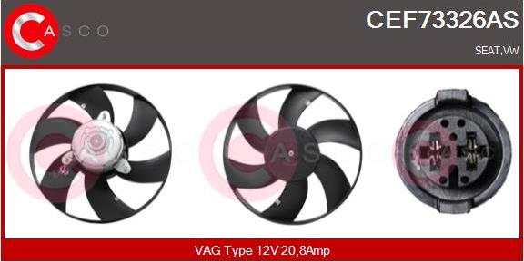 Casco CEF73326AS - Ventilators, Motora dzesēšanas sistēma autodraugiem.lv