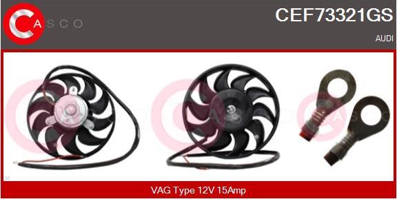 Casco CEF73321GS - Ventilators, Motora dzesēšanas sistēma autodraugiem.lv