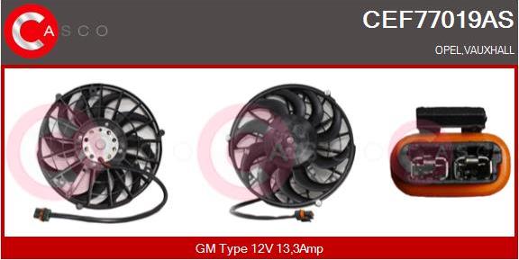 Casco CEF77019AS - Elektromotors, Dzes. sist. radiatora ventilators autodraugiem.lv