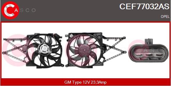 Casco CEF77032AS - Elektromotors, Dzes. sist. radiatora ventilators autodraugiem.lv