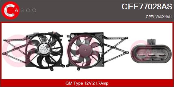 Casco CEF77028AS - Elektromotors, Dzes. sist. radiatora ventilators autodraugiem.lv