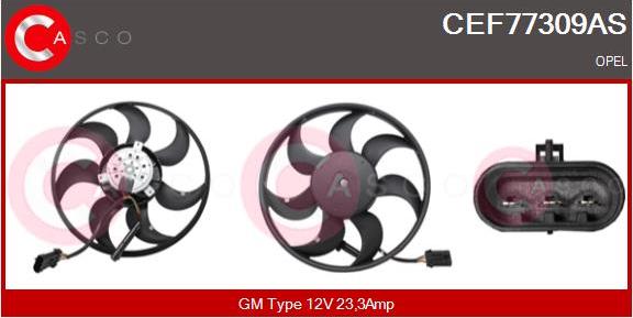 Casco CEF77309AS - Ventilators, Motora dzesēšanas sistēma autodraugiem.lv