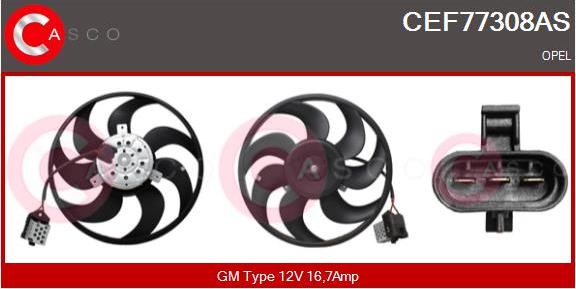 Casco CEF77308AS - Ventilators, Motora dzesēšanas sistēma autodraugiem.lv