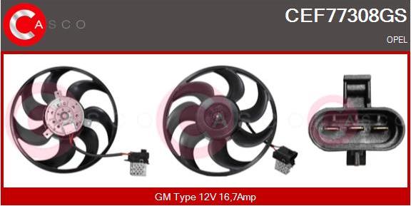 Casco CEF77308GS - Ventilators, Motora dzesēšanas sistēma autodraugiem.lv