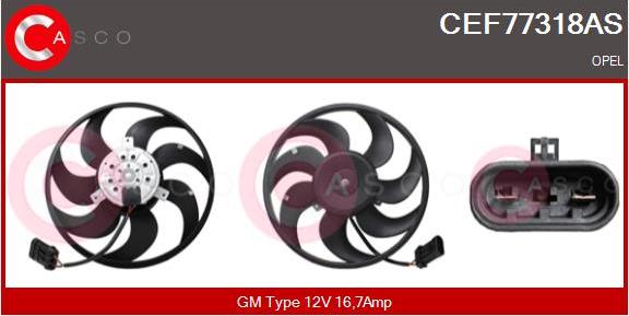 Casco CEF77318AS - Ventilators, Motora dzesēšanas sistēma autodraugiem.lv