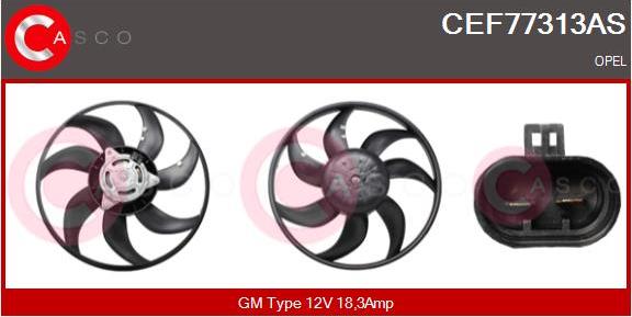 Casco CEF77313AS - Ventilators, Motora dzesēšanas sistēma autodraugiem.lv
