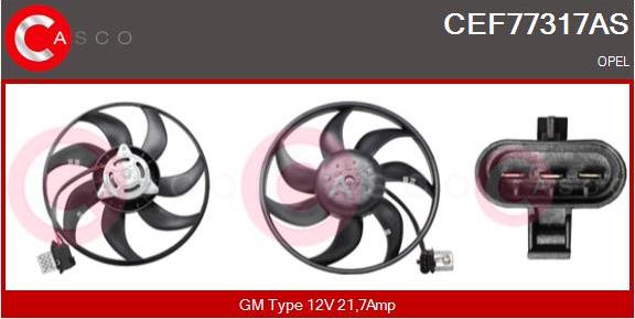Casco CEF77317AS - Ventilators, Motora dzesēšanas sistēma autodraugiem.lv