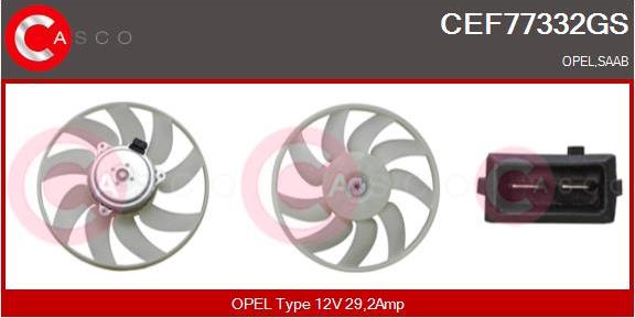 Casco CEF77332GS - Ventilators, Motora dzesēšanas sistēma autodraugiem.lv