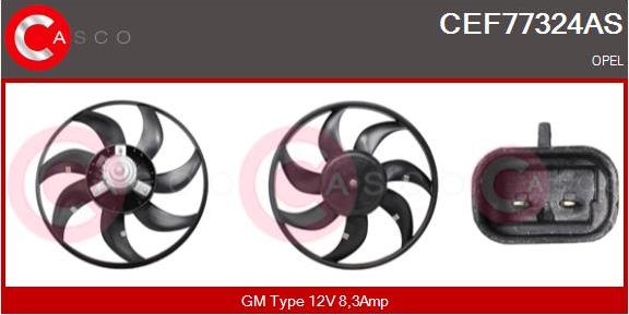 Casco CEF77324AS - Ventilators, Motora dzesēšanas sistēma autodraugiem.lv