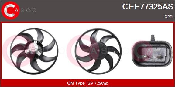 Casco CEF77325AS - Ventilators, Motora dzesēšanas sistēma autodraugiem.lv