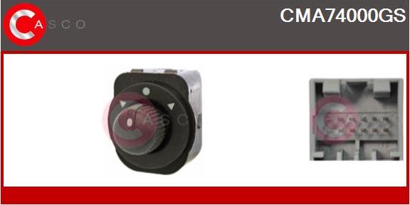 Casco CMA74000GS - Slēdzis, Spoguļu regulēšana autodraugiem.lv