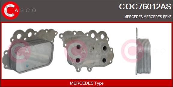 Casco COC76012AS - Eļļas radiators, Motoreļļa autodraugiem.lv