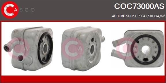 Casco COC73000AS - Eļļas radiators, Motoreļļa autodraugiem.lv