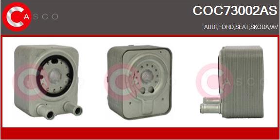 Casco COC73002AS - Eļļas radiators, Motoreļļa autodraugiem.lv