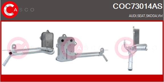 Casco COC73014AS - Eļļas radiators, Motoreļļa autodraugiem.lv