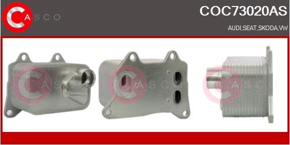 Casco COC73020AS - Eļļas radiators, Motoreļļa autodraugiem.lv