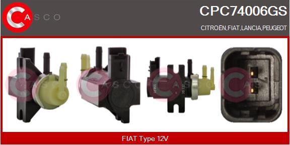 Casco CPC74006GS - Spiediena pārveidotājs, Izpl. gāzu vadība autodraugiem.lv