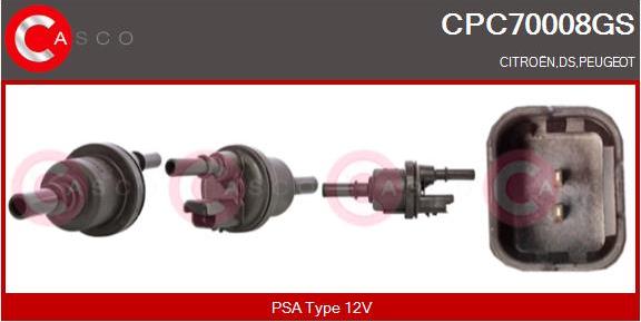 Casco CPC70008GS - Spiediena pārveidotājs, Izpl. gāzu vadība autodraugiem.lv