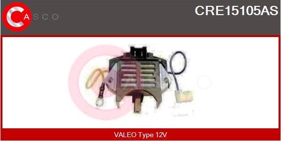 Casco CRE15105AS - Ģeneratora sprieguma regulators autodraugiem.lv