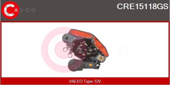 Casco CRE15118GS - Ģeneratora sprieguma regulators autodraugiem.lv