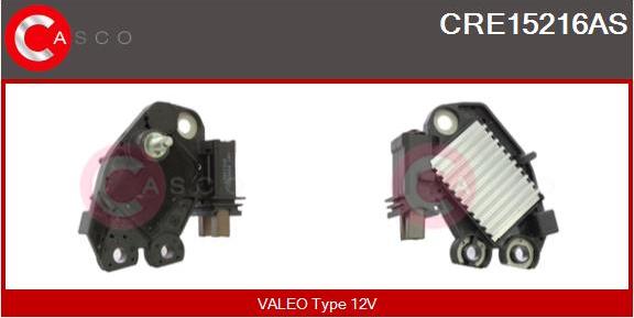 Casco CRE15216AS - Ģeneratora sprieguma regulators autodraugiem.lv