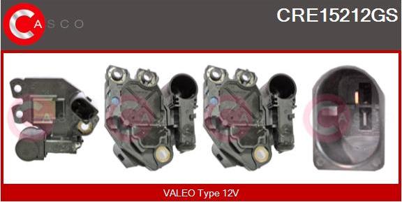Casco CRE15212GS - Ģeneratora sprieguma regulators autodraugiem.lv