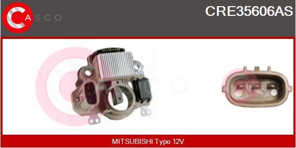 Casco CRE35606AS - Ģeneratora sprieguma regulators autodraugiem.lv
