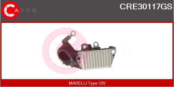 Casco CRE30117GS - Ģeneratora sprieguma regulators autodraugiem.lv