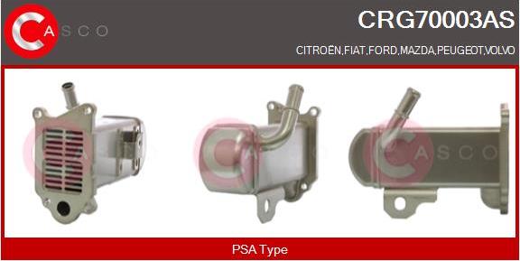 Casco CRG70003AS - Radiators, Izplūdes gāzu recirkulācija autodraugiem.lv