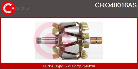 Casco CRO40016AS - Rotors, Ģenerators autodraugiem.lv