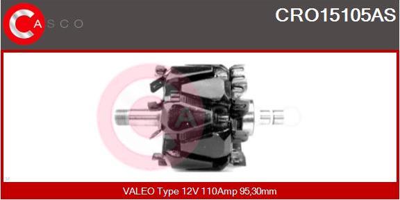 Casco CRO15105AS - Rotors, Ģenerators autodraugiem.lv