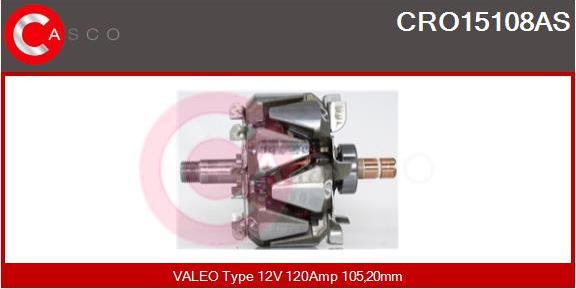 Casco CRO15108AS - Rotors, Ģenerators autodraugiem.lv