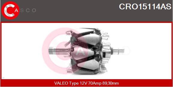 Casco CRO15114AS - Rotors, Ģenerators autodraugiem.lv
